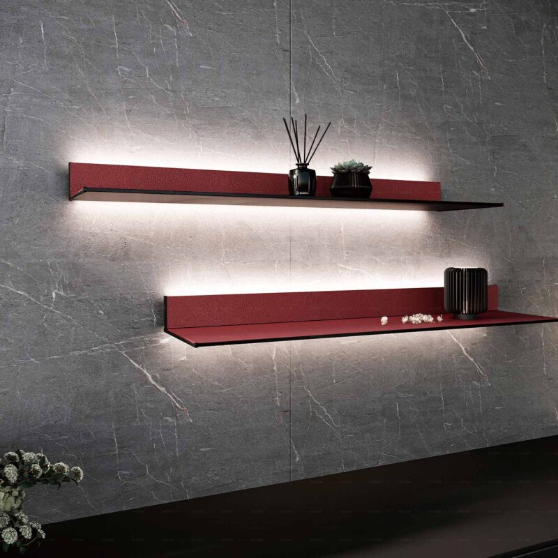 Smart Lighting L-Shaped Shelf